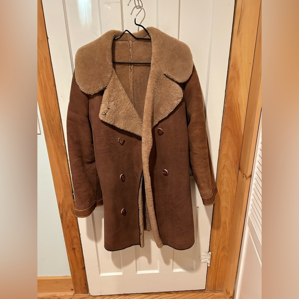 Brown Shearling Leather Jacket